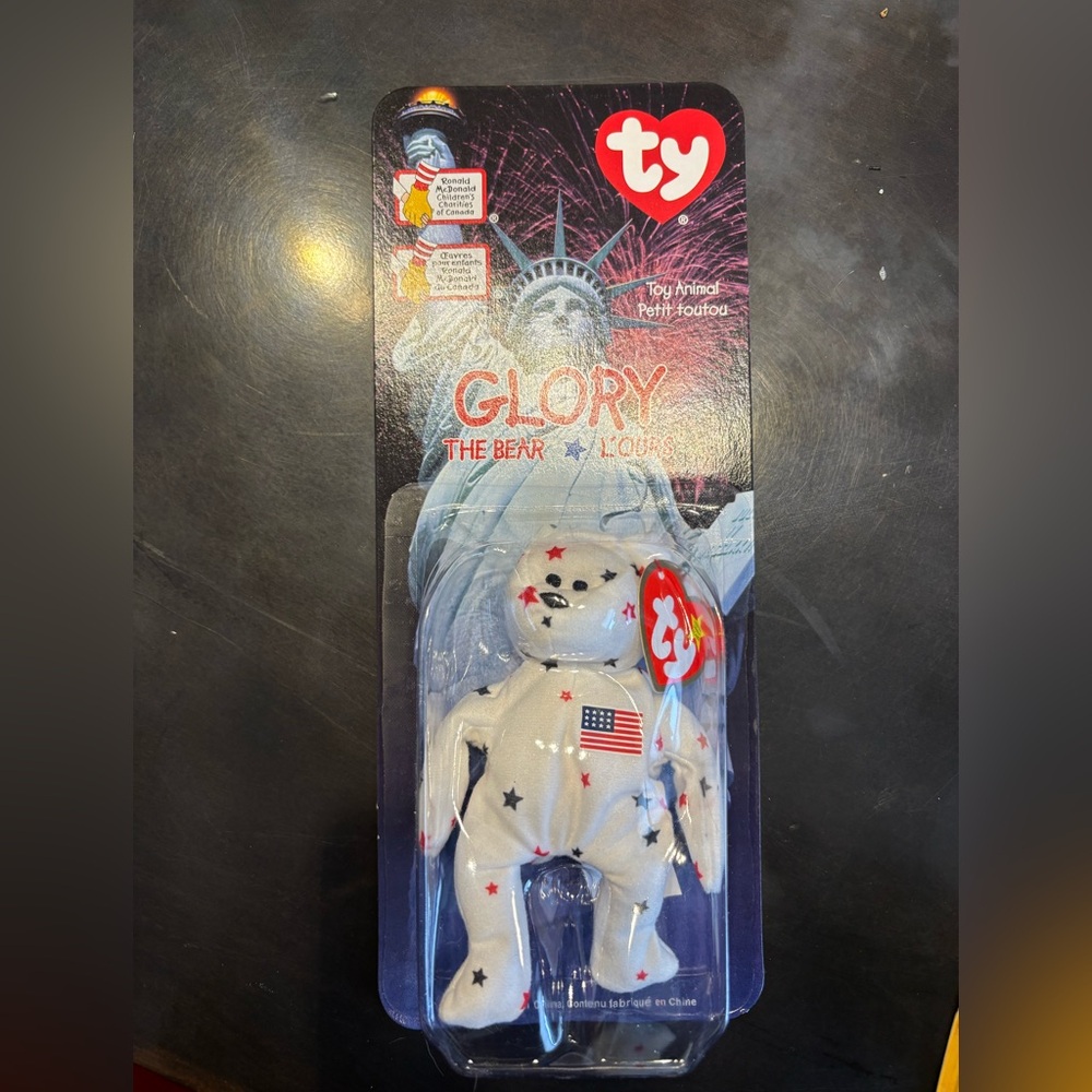 🔥 $3 Add-On. Glory the Bear 1999 McDonald’s Ty Beanie Baby with Tag Error (1993)